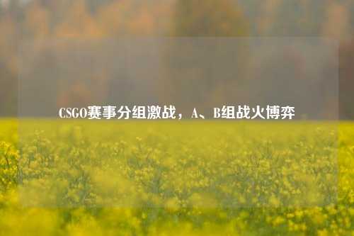 CSGO赛事分组激战，A、B组战火博弈