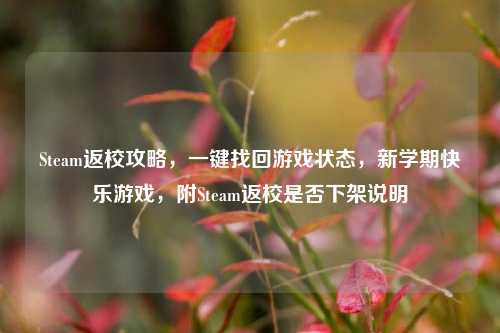 Steam返校攻略，一键找回游戏状态，新学期快乐游戏，附Steam返校是否下架说明