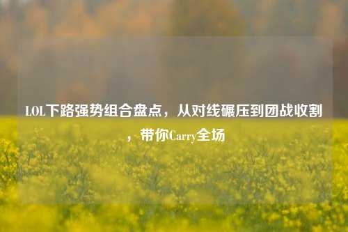 LOL下路强势组合盘点，从对线碾压到团战收割，带你Carry全场
