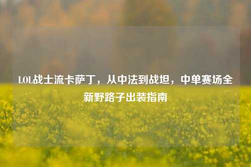 LOL战士流卡萨丁，从中法到战坦，中单赛场全新野路子出装指南