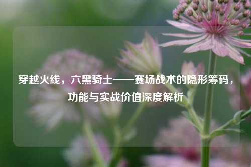 穿越火线，六黑骑士——赛场战术的隐形筹码，功能与实战价值深度解析