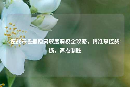 逆战朱雀最稳灵敏度调校全攻略，精准掌控战场，速点制胜