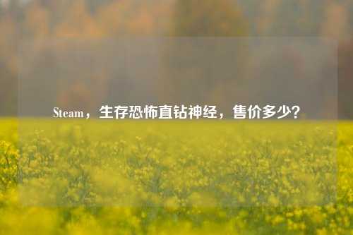 Steam，生存恐怖直钻神经，售价多少？