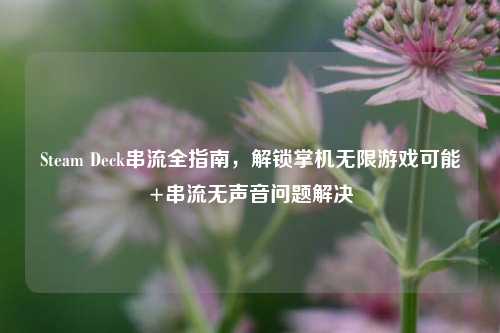 Steam Deck串流全指南，解锁掌机无限游戏可能+串流无声音问题解决